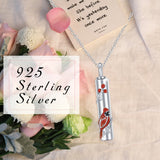 Ashes Keepsake Red Cardinal Urn Necklace for Ashes Sterling Silver Cremation Jewelry
