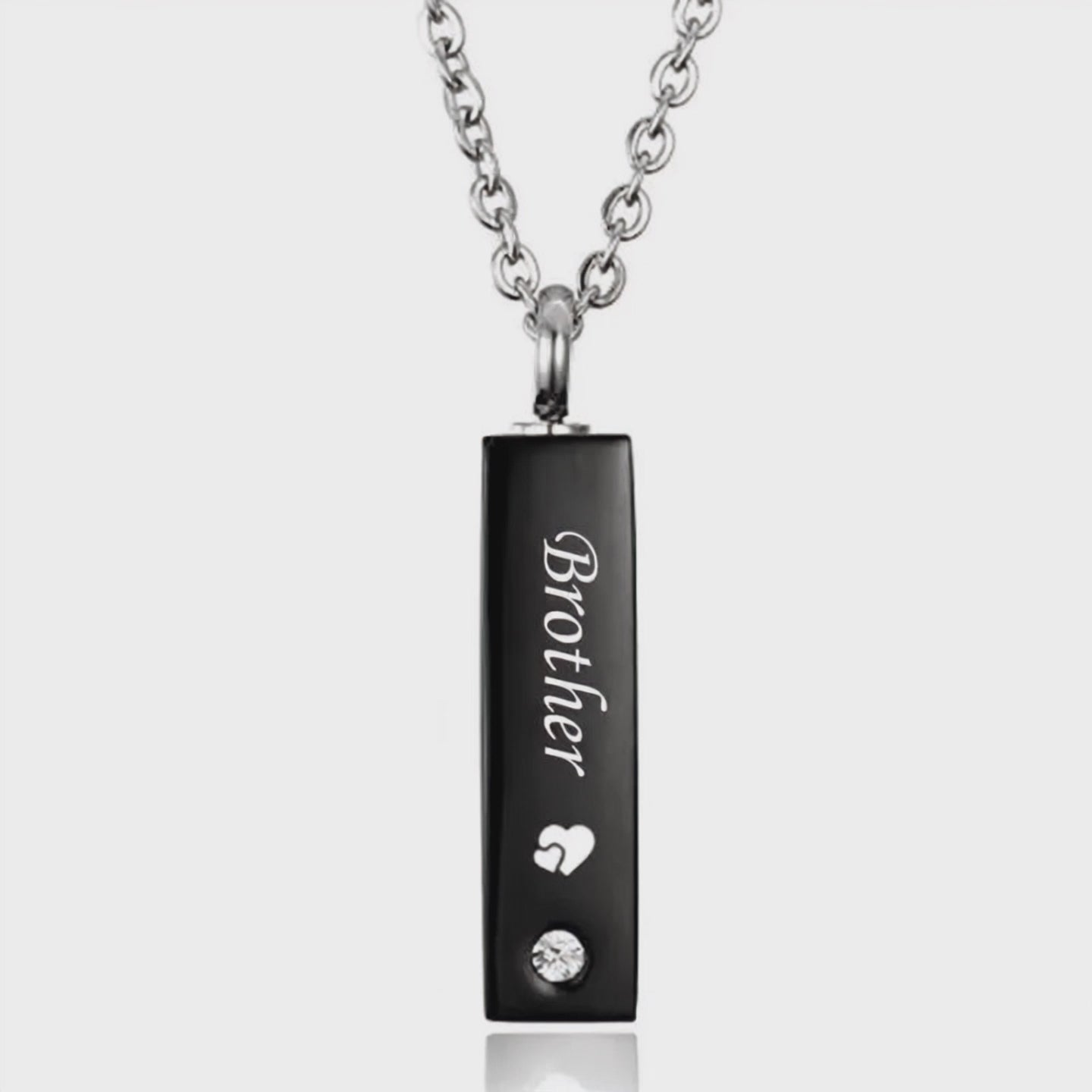 Video of urn necklace for brothers ashes keepsake